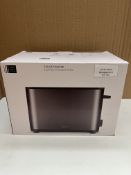 John Lewis Coated Stainless steel toaster. RRP £45 - GRADE U