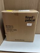 Lloyd Pacal 2 drawer table - Dark Chevron. RRP £100 - GRADE U