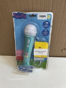 Peppa Pig handheld microphone. RRP £12 - GRADE U