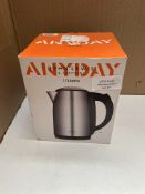John Lewis Anyday 1.7L kettle. RRP £25 - GRADE U