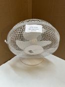 John Lewis 9 Inch desk fan. RRP £25 - GRADE U