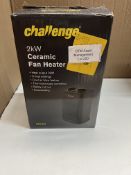 Challenge 2kw Ceramic fan Heater. RRP £32 - GRADE U
