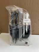 Richardson Sheffield Knife set and Perspex Knife block. RRP £30 - GRADE U