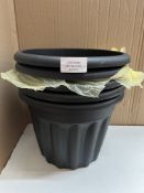 Selection of Plastic planters. RRP £25 - GRADE U
