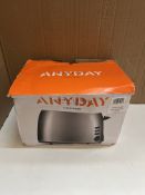 John Lewis Anyday 2 slice toaster. RRP £25 - GRADE U