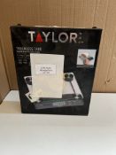 Taylor pro Touchless tare, digital dual kitchen scales. RRP £35 - GRADE U