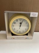 Jones Clocks yellow can. RRP £25 - GRADE A