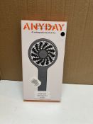 John Lewis 4 inch handheld fan - Rechargeable. RRP £12 - GRADE U