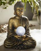 (100) Lot RRP £100. 2x Buddha With Rotating Solar Light RRP £50 Each.