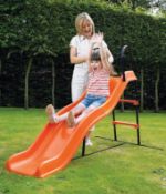 (60) RRP £109. Hedstrom Wavy Slide Orange. Dimensions: (H115 x W94 x D183cm).