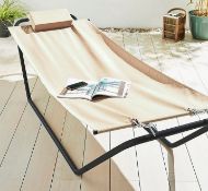 (86) Helsinki Hammock Natural. Sturdy Steel Frame, Durable And Weather Resistant. Dimensions: (H6...