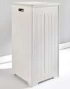 (105) Lot RRP £98. 2x New England Items. 1x New England Slimline Laundry Hamper White RRP £49, Di...