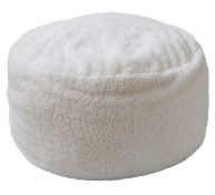 (115) Lot RRP £77. 2x Items. 1x Cuddle Fleece Beanbag Cream RRP £42, Dimensions: (40x70cm). 1x Li...