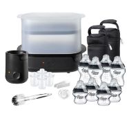 (41) RRP £175. Tommee Tippee Closer To Nature Complete Feeding Kit Black.
