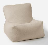 (62) RRP £100. Teddy Boucle Modula Chair Natural. Dimensions: (70x70x70cm).