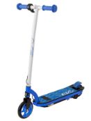 (77) EVO Blue Electric Scooter. Twist & Go Motor Operation. Speeds up to 8-10kmph. Dimensions: (8...