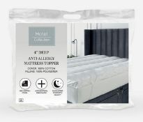 (74) Anti Allergy Hotel Quality Double Mattress Topper White. The Perfect Answer To A Fresh, Hygi...