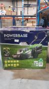 Title: (26/5O) RRP £189. Powerbase Cordless Lawn Mower 34cm 40V. (With 1x Dual Charger, 2x Battery -