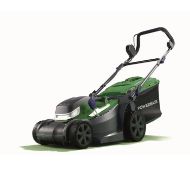 Title: (22/5O) RRP £189. Powerbase Cordless Lawn Mower 34cm 40V. (With 1x Dual Charger, 2x