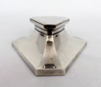 Art Deco Solid Silver Inkwell by Mappin & Webb