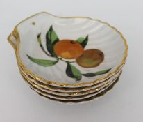 Set of 5 Royal Worcester Evesham Shell Form Dishes