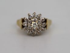 Diamond Cluster Ring