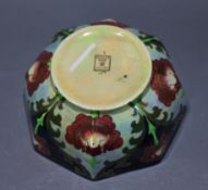 Bursley Ware Octagonal Lustre Bowl