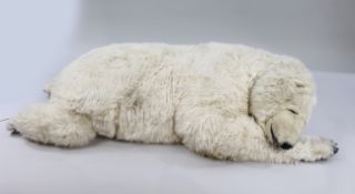 Large Michel Taillis Automated Sleeping Polar Bear