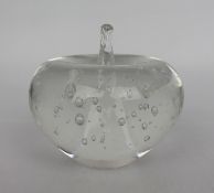 Vintage Glass Apple Form Paperweight