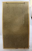 Large Mahogany Bevelled Glass Mirror 71 x 124 cm