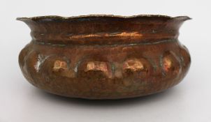 Antique Art Nouveau Copper Bowl