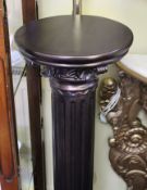 Heavy Antique Style Bronzed Pedestal Stand