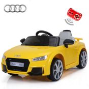 Kids Official Licensed Audi TT RS 12V Battery Ride on Car Remote Control Yellow