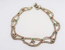 Sterling Silver Anklet 10 inches long weight 20 grams