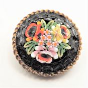 Vintage Micro Mosaic Brooch