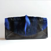 Ted Baker London Leather Clutch Bag French Bulldog Lining