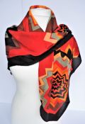 Signed Michaele Vollbracht Pure Silk Scarf/Shawl 100cm Square