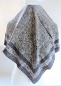 Vintage Silk Scarf Hand Rolled Made in Italy 63cm Square