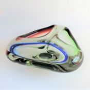 Murano Glass Three-Section Bowl circa 1960s