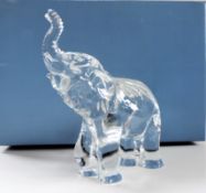 Signed Waterford Crystal Elephant Large 7 inches High