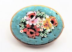Vintage Italian Micro Mosaic Brooch