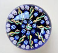 Vintage John Deacons Millefiori & Ribbons Paperweight