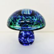 Signed Wedgwood Speckled Glass Mushroom circa 1970's