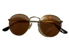 Ray-Ban Round Metal Sunglasses with Case RRP £137 - Ex Demo/Surplus Stock from Private Jet Charter