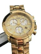 Rotary Gold Plated Men’s Bracelet Watch, Spares or Repairs
