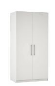 Item Description - John Lewis ANYDAY Mix it T-bar Double Wardrobe, Gloss White/Matt White CARCA...