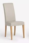 John Lewis ANYDAY Slender Faux Leather Dining Chair Taupe RRP £89.