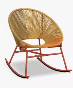 John Lewis & Partners Salsa Garden Rocking Chair, Ombre Sunshine
