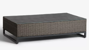 Item Description - John Lewis & Partners Valencia Garden Coffee Table, Dark Grey -
