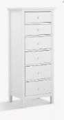 Item Description - John Lewis ANYDAY Wilton 6 Drawer Tallboy Chest, White - Stock Number -...